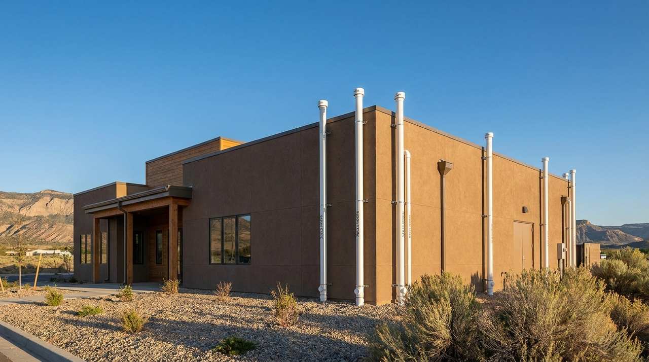 Commercial building exterior
