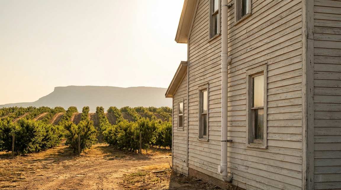 Radon system on a Palisade farmhouse